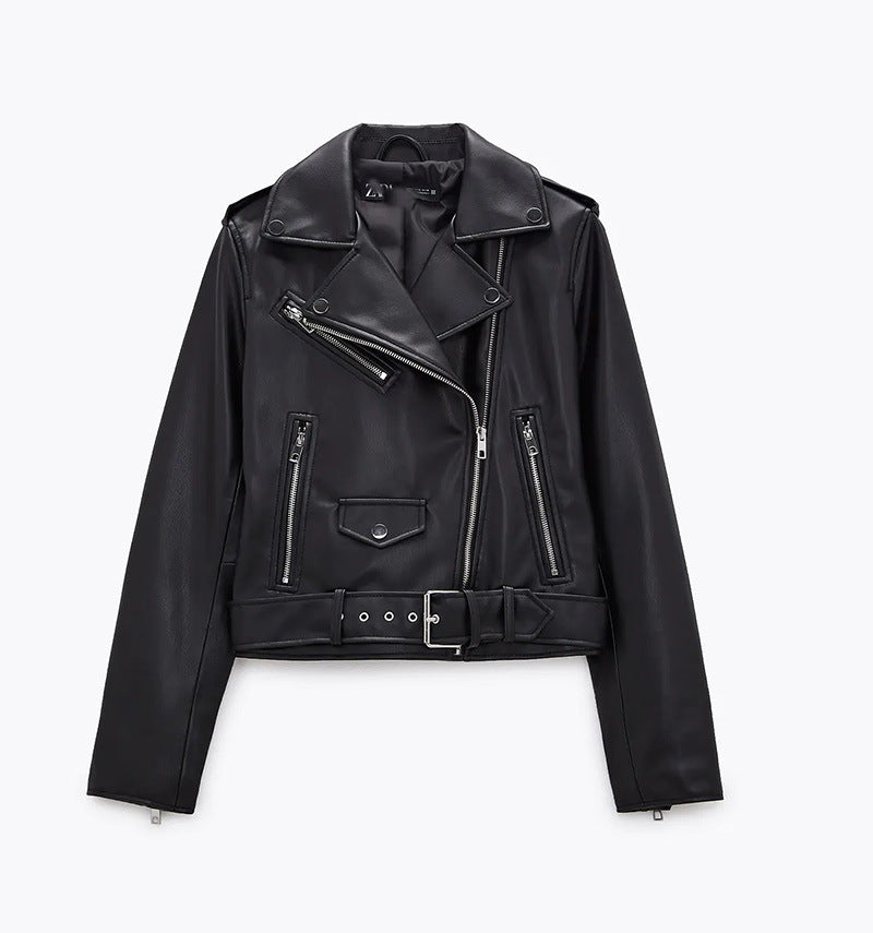 Women's Motorcycle Leather Jackets Autumn New Women's Motorcycle Leather Jackets Autumn New