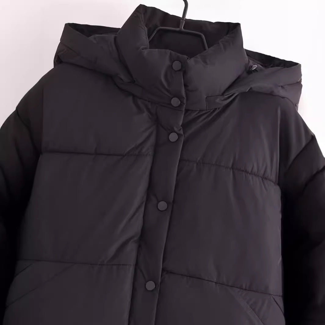 Stand Collar Loose Hoodie Padded Short Cotton Coat Stand Collar Loose Hoodie Padded Short Cotton Coat