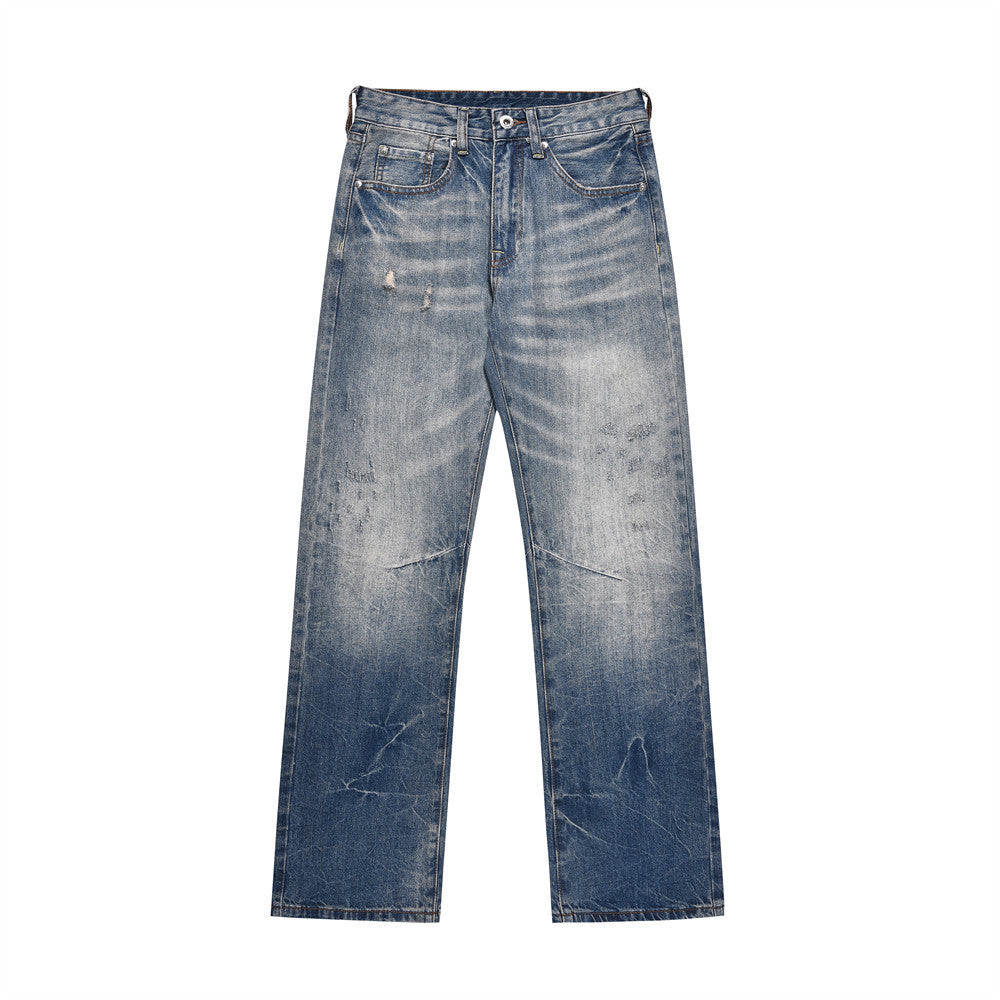 Washed Bright White Jeans For Men Washed Bright White Jeans For Men