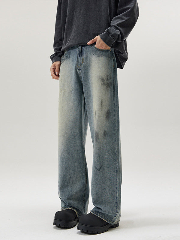 American-style Distressed Fashion Brand Jeans Men American-style Distressed Fashion Brand Jeans Men
