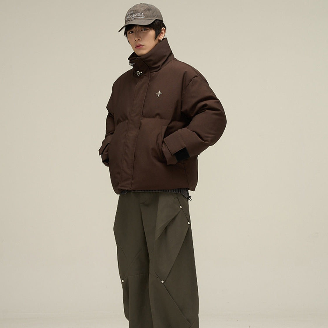 American Retro Down Cotton-padded Jacket For Men American Retro Down Cotton-padded Jacket For Men