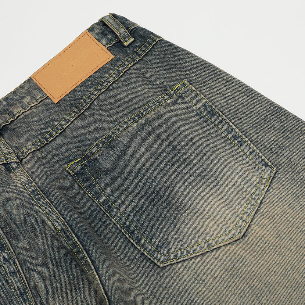 Fashion Washed And Worn Jeans Men Fashion Washed And Worn Jeans Men