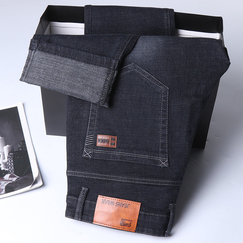 Spring Jeans Men's Elastic Straight Spring Jeans Men's Elastic Straight