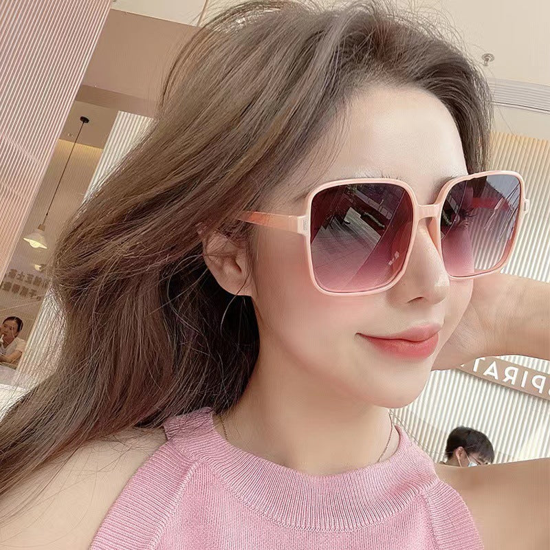 Oversized Frame Women Ins Fashion Sunglasses UV Protection Oversized Frame Women Ins Fashion Sunglasses UV Protection