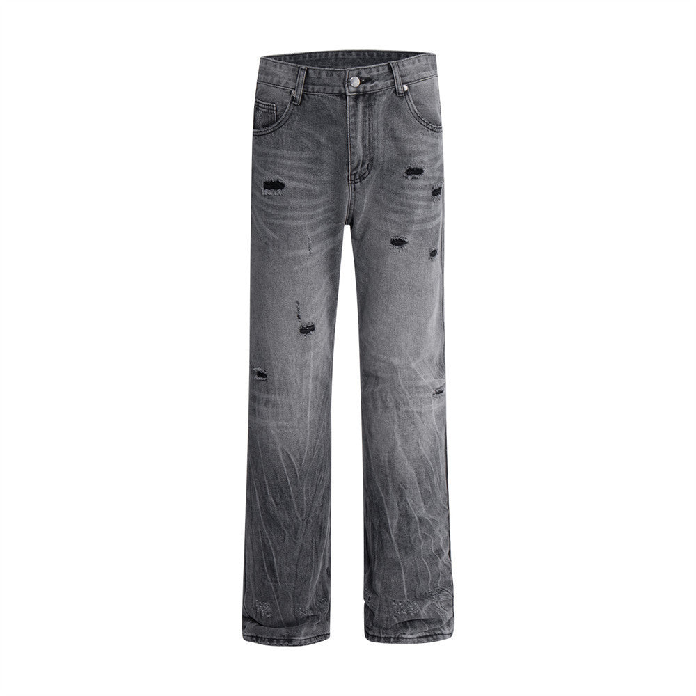 Fashion Personalized Washed Ripped Jeans For Men Fashion Personalized Washed Ripped Jeans For Men