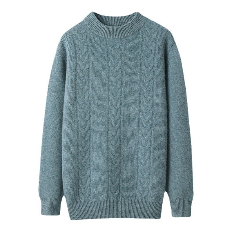 Autumn And Winter New Men's Pure Wool Half Turtleneck Thickened Sweater Autumn And Winter New Men's Pure Wool Half Turtleneck Thickened Sweater