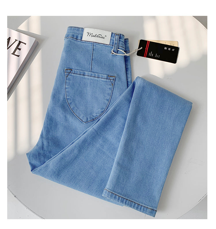 Stretch Jeans Women's High Waist Tight-fitting  Pants Stretch Jeans Women's High Waist Tight-fitting  Pants