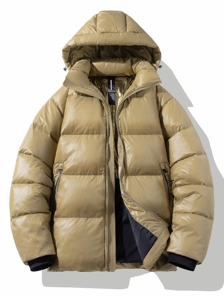 Short Glossy Down Jacket Thick White Duck Down Short Glossy Down Jacket Thick White Duck Down
