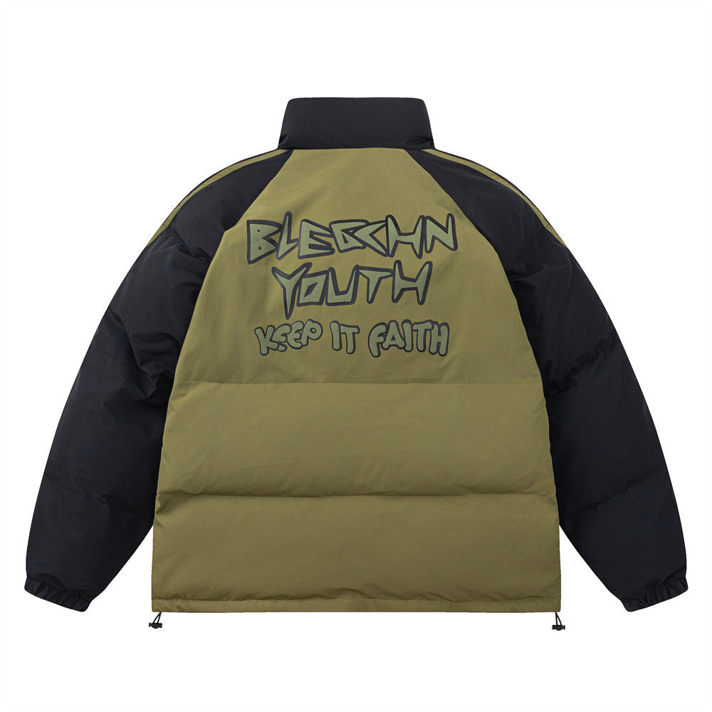 Stand Collar Bread Cotton-padded Jacket For Men Stand Collar Bread Cotton-padded Jacket For Men