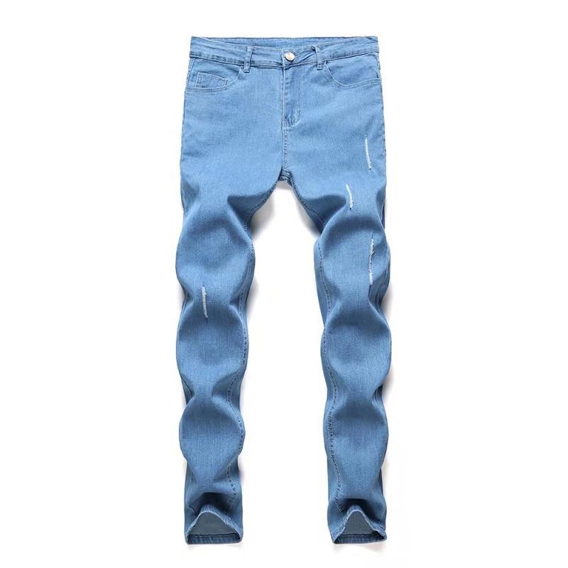Men's Ripped Fashion Personalized Stretch Jeans Men's Ripped Fashion Personalized Stretch Jeans