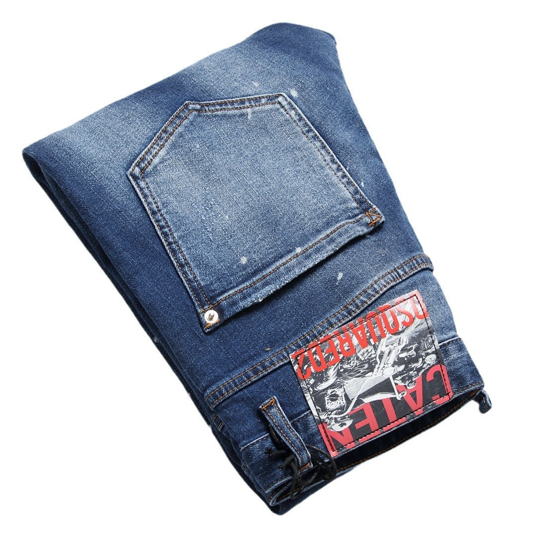 Men's Jeans Ripped Fashion Ornaments Trend Men's Jeans Ripped Fashion Ornaments Trend