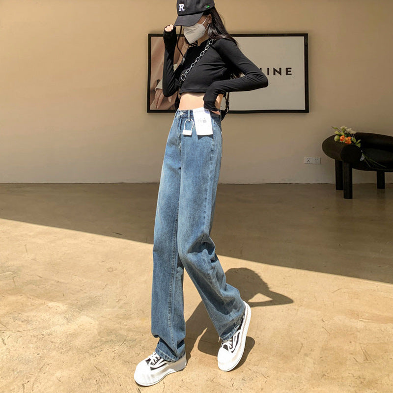 Plus Size Wide Legs Jeans For Women Autumn And Winter Plus Size Wide Legs Jeans For Women Autumn And Winter
