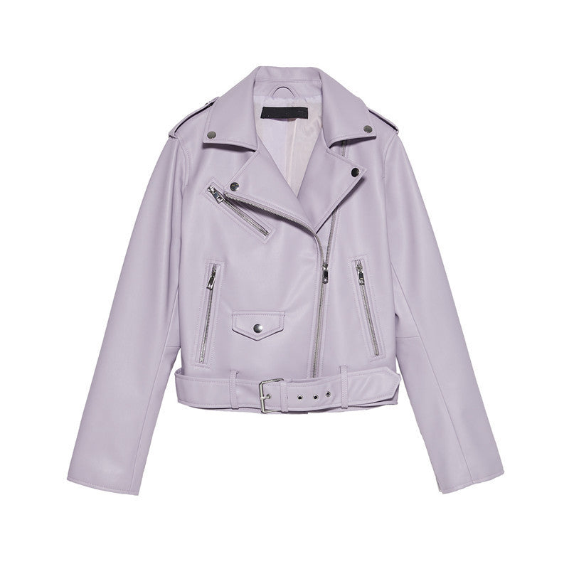 Women's Motorcycle Leather Jackets Autumn New Women's Motorcycle Leather Jackets Autumn New