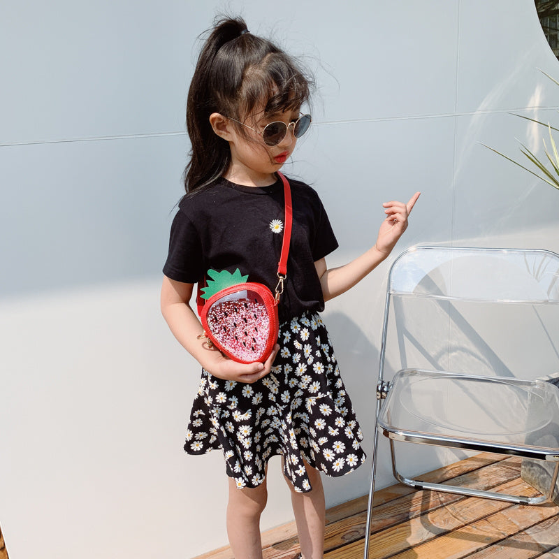 Summer Children's Pineapple Strawberry One Shoulder Jelly Bag Summer Children's Pineapple Strawberry One Shoulder Jelly Bag