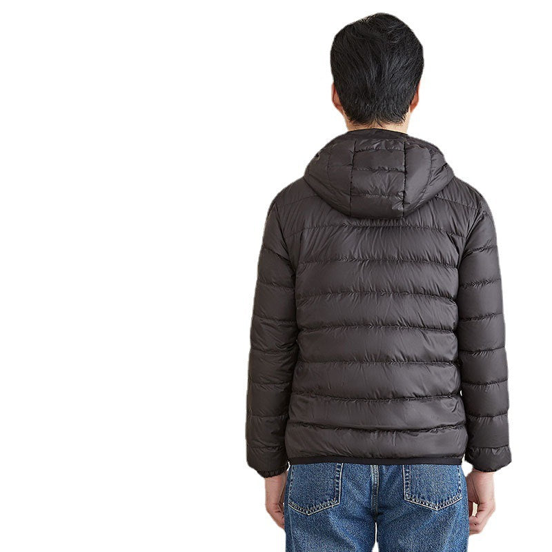 Men's Hooded Lightweight Short Down Jacket Men's Hooded Lightweight Short Down Jacket