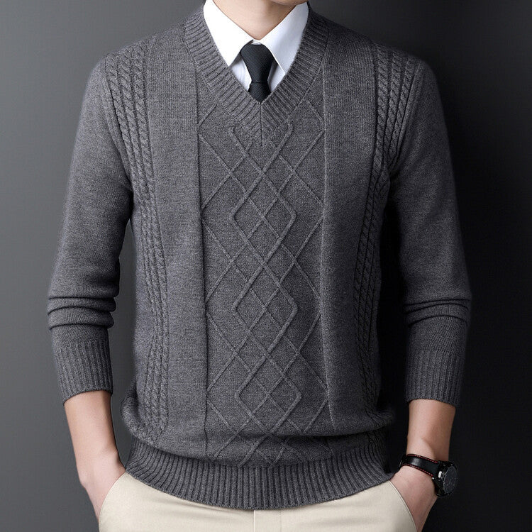 Chicken Collar Pullover Knitting Bottoming Shirt Men's Casual Sweater Chicken Collar Pullover Knitting Bottoming Shirt Men's Casual Sweater