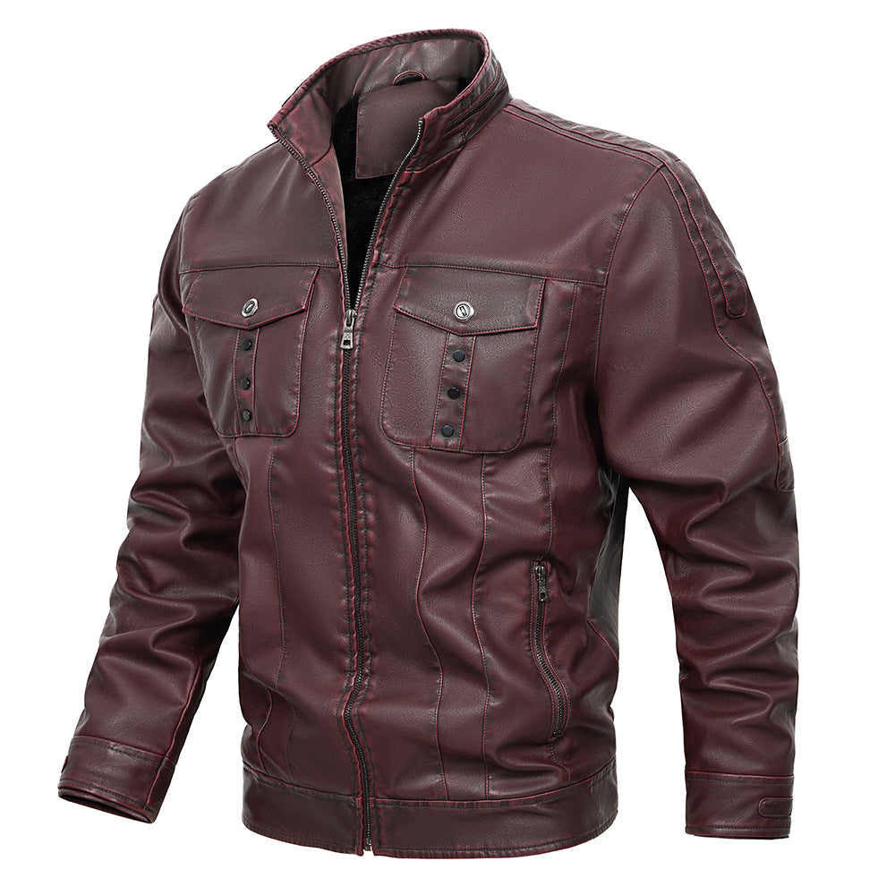 PU Leather Jacket Spring And Autumn Men's Jacket PU Leather Jacket Spring And Autumn Men's Jacket