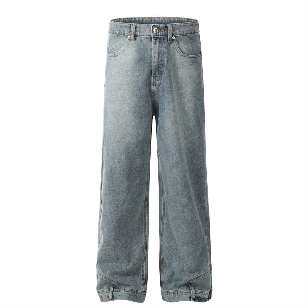 Pocket Flip-down Inside-out Wear Jeans Men Pocket Flip-down Inside-out Wear Jeans Men