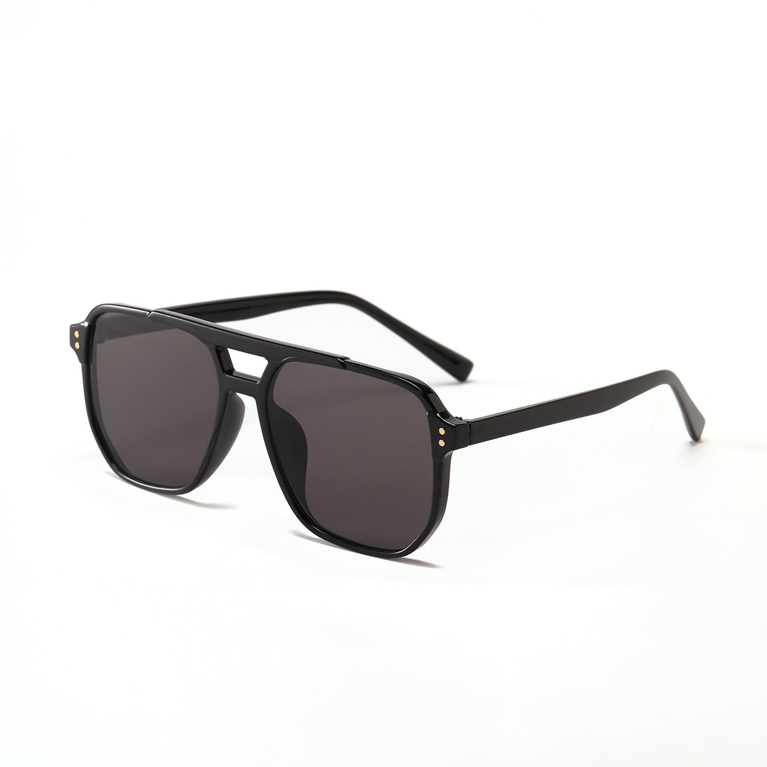 Square Double Beam Fashion Black Sunglasses For Women Square Double Beam Fashion Black Sunglasses For Women