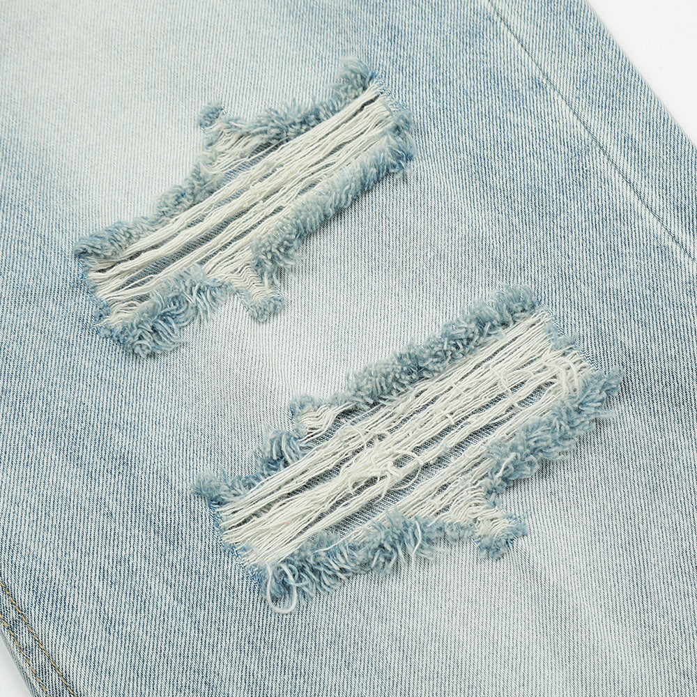 Fashion Knife Ripped Jeans For Men Fashion Knife Ripped Jeans For Men