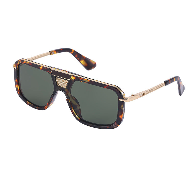 Retro Square Sun Men's European And American Large Frame Sunglasses Women Retro Square Sun Men's European And American Large Frame Sunglasses Women