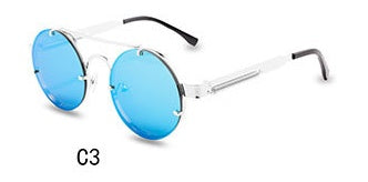 Round Steampunk Sunglasses Brand Design Men Women Metal Punk Round Steampunk Sunglasses Brand Design Men Women Metal Punk