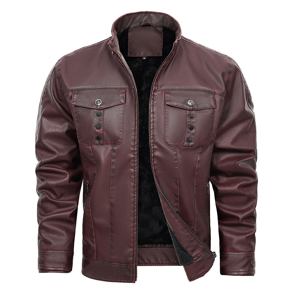 PU Leather Jacket Spring And Autumn Men's Jacket PU Leather Jacket Spring And Autumn Men's Jacket