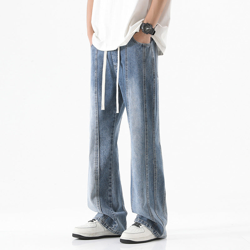 American Fashion Personality Stitching Jeans Men American Fashion Personality Stitching Jeans Men