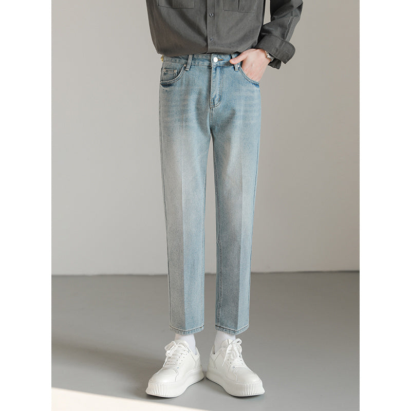Versatile Casual Small Leg Cropped Jeans For Men Versatile Casual Small Leg Cropped Jeans For Men