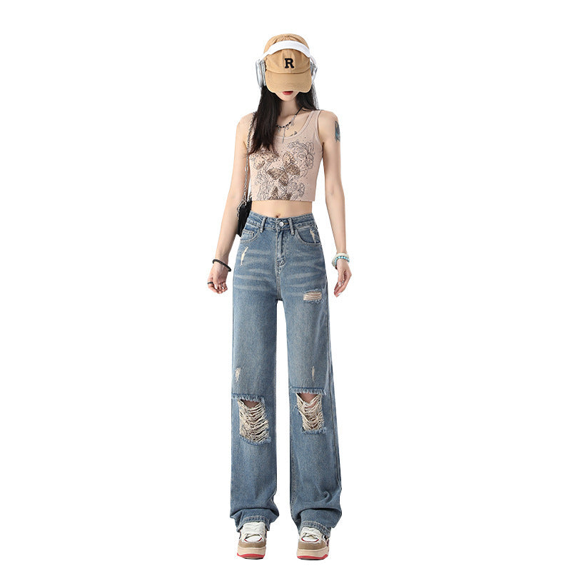 New High Waist Slimming And Wide Leg Jeans For Women New High Waist Slimming And Wide Leg Jeans For Women