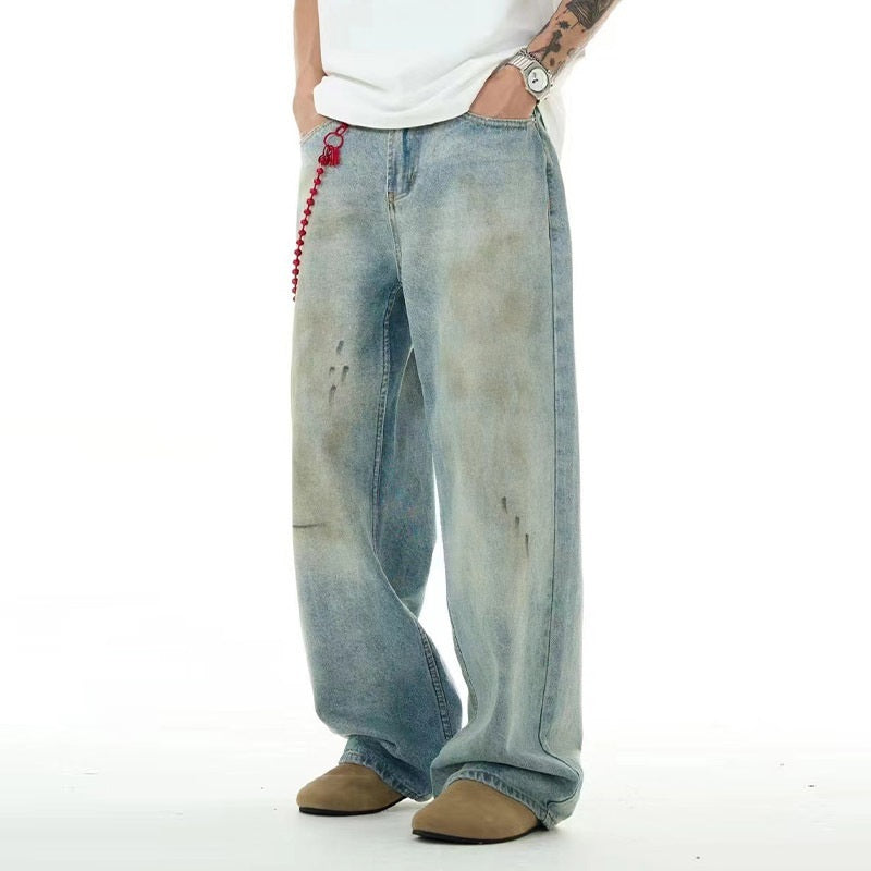 Special-interest Design Dirty Jeans Men's Belt Accessories American Pu Shuai Loose Retro Special-interest Design Dirty Jeans Men's Belt Accessories American Pu Shuai Loose Retro