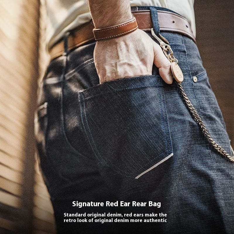 Workwear Retro Jeans Straight Men Workwear Retro Jeans Straight Men