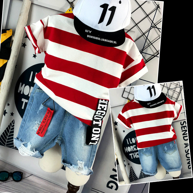 Children's Clothing Boys' Short Sleeve Suit Children's Clothing Boys' Short Sleeve Suit