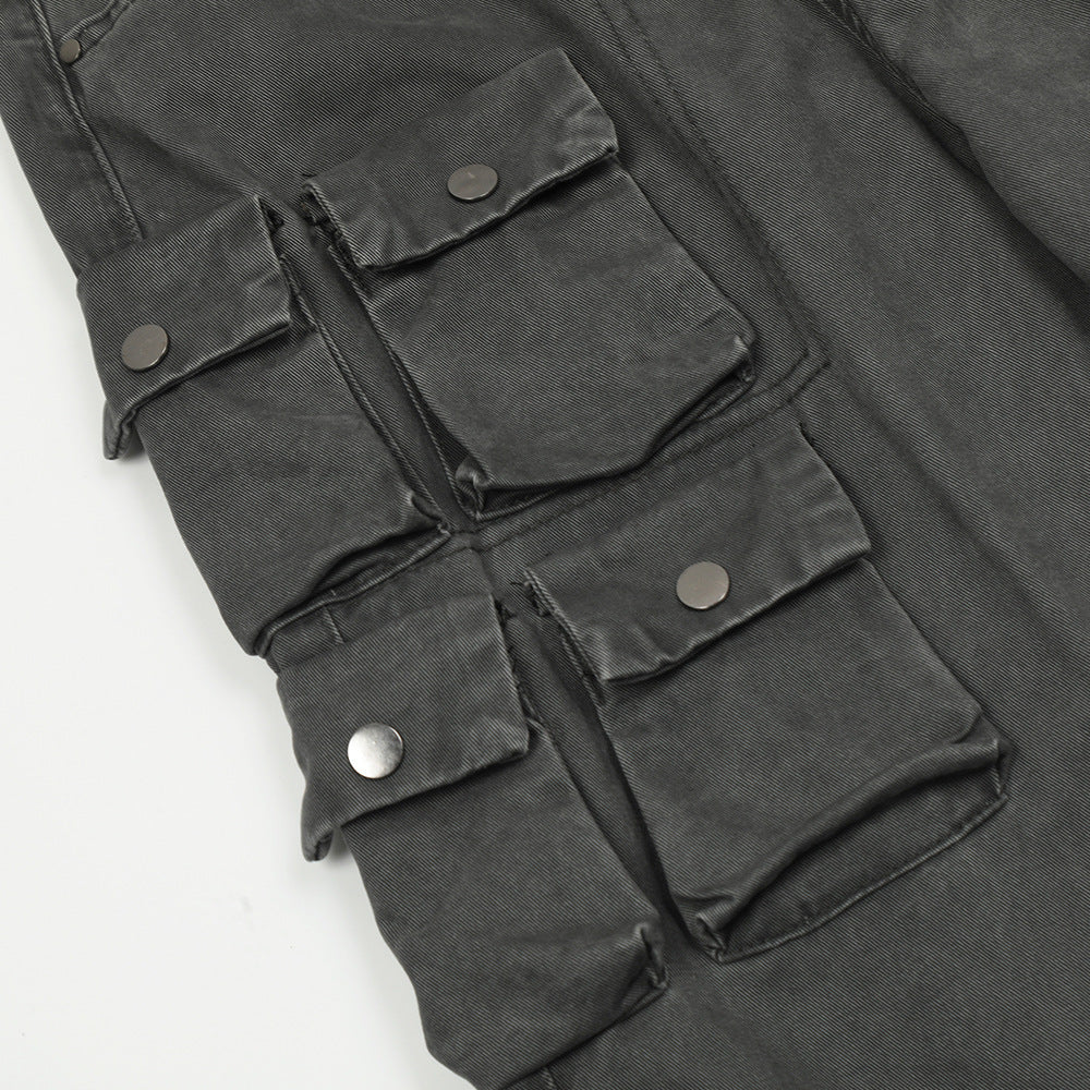 Mechanical Style Tactical Multi-pocket Jeans Men Mechanical Style Tactical Multi-pocket Jeans Men
