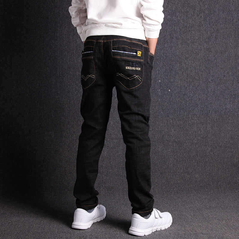 Boys Jeans New Product Micro Stretch Comfortable Black Pants Boys Jeans New Product Micro Stretch Comfortable Black Pants
