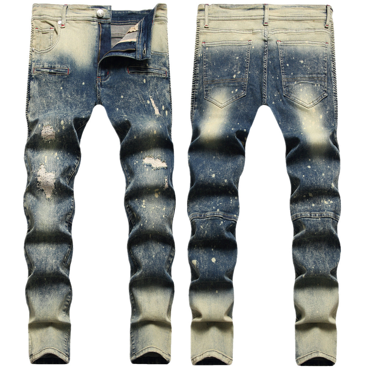 Elastic Small Straight Jeans For Men Elastic Small Straight Jeans For Men