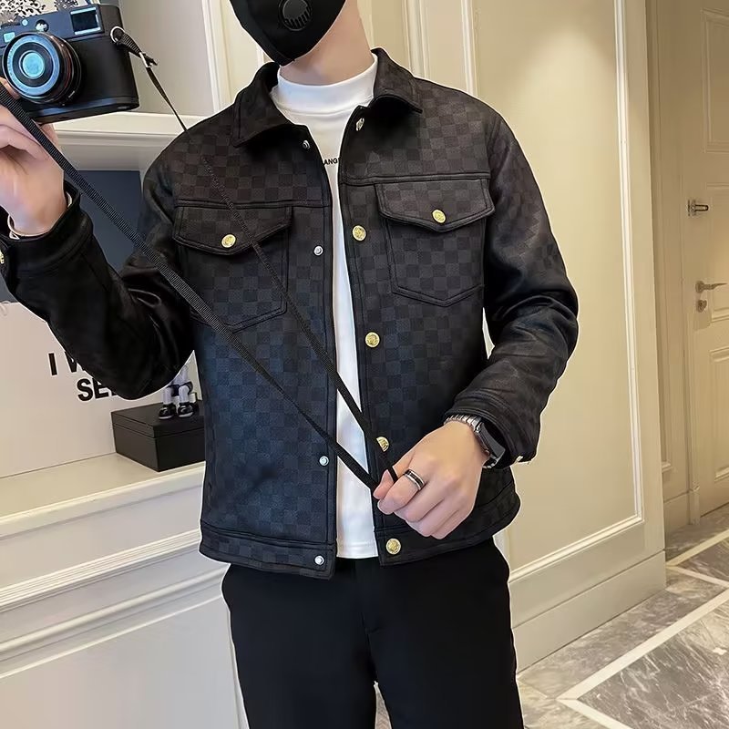 Spring And Autumn Collar Jacket Fashion Men Spring And Autumn Collar Jacket Fashion Men