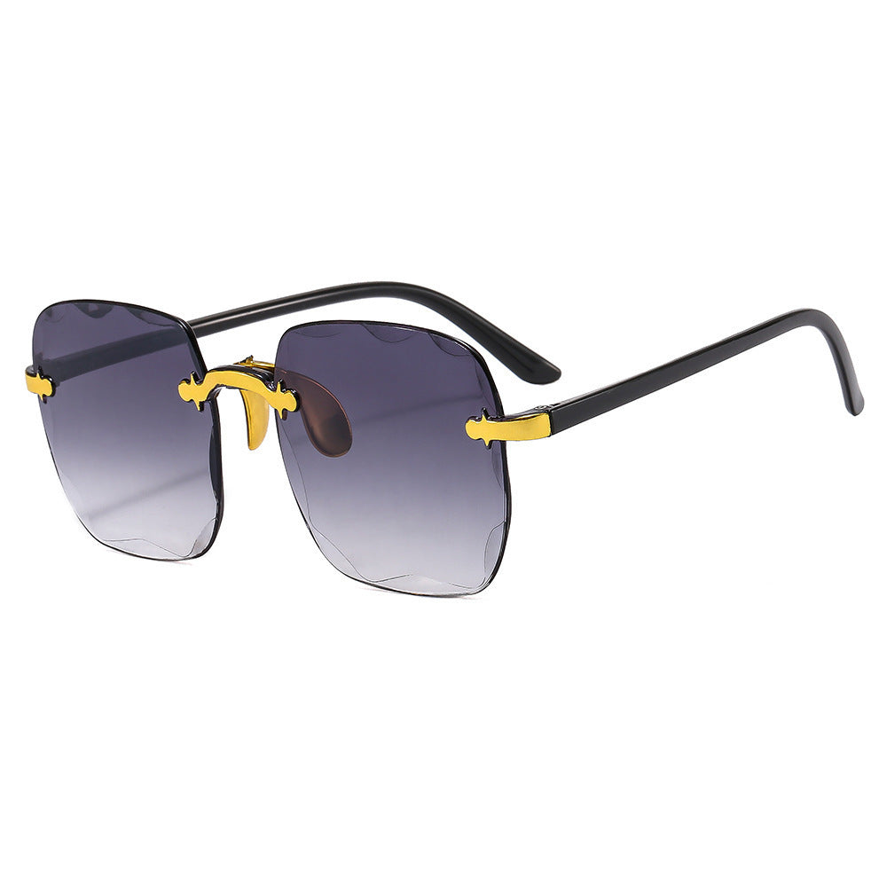 Frameless Trimming Internet-famous Sunglasses Women Frameless Trimming Internet-famous Sunglasses Women