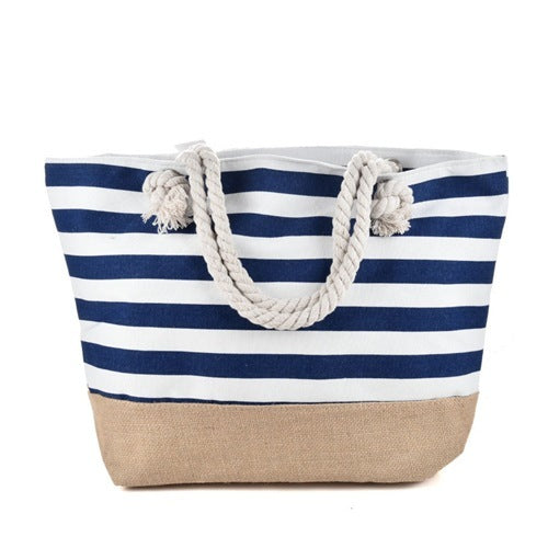 Striped Beach Bag Casual Large Capacity Women Shoulder Bags Striped Beach Bag Casual Large Capacity Women Shoulder Bags