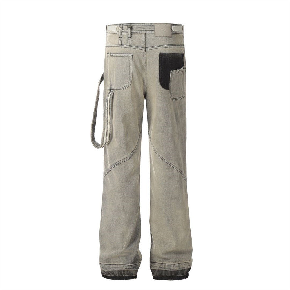 Spray Paint Distressed Dirty Jeans For Men Spray Paint Distressed Dirty Jeans For Men