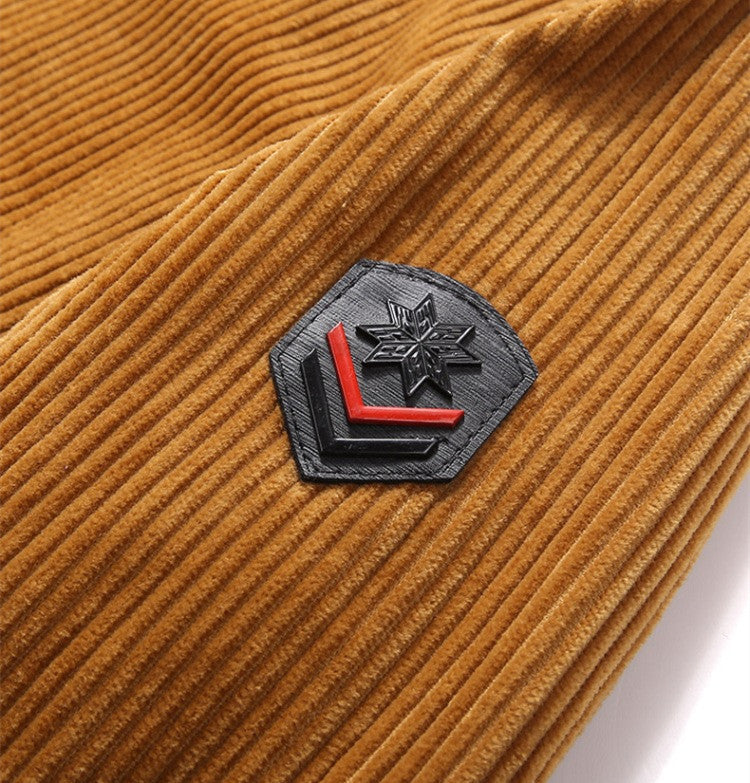 Fashion Personality Corduroy Men's Warm Cotton Coat Fashion Personality Corduroy Men's Warm Cotton Coat
