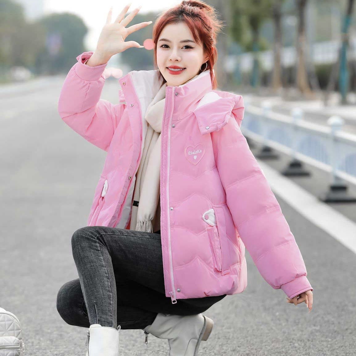 Warm Coat Versatile Fashion Korean Style Loose Warm Coat Versatile Fashion Korean Style Loose