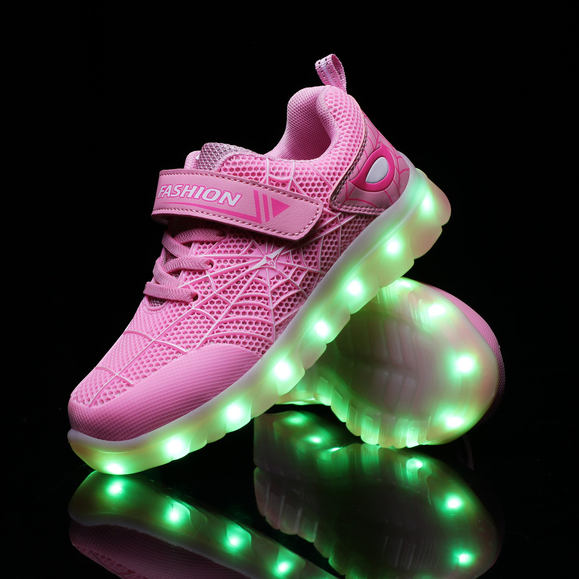 Size 26-37 Kids Led USB Recharge Glowing Shoes Children's Hook Loop Size 26-37 Kids Led USB Recharge Glowing Shoes Children's Hook Loop
