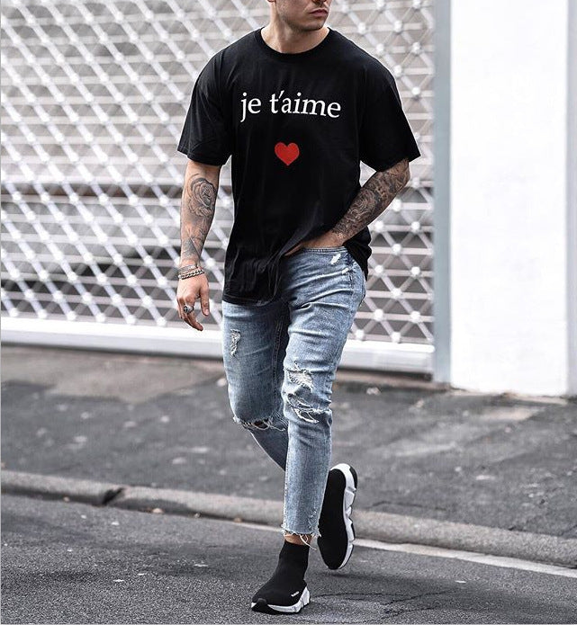 Men's Jeans Ripped Ankle Pants Men's Jeans Ripped Ankle Pants