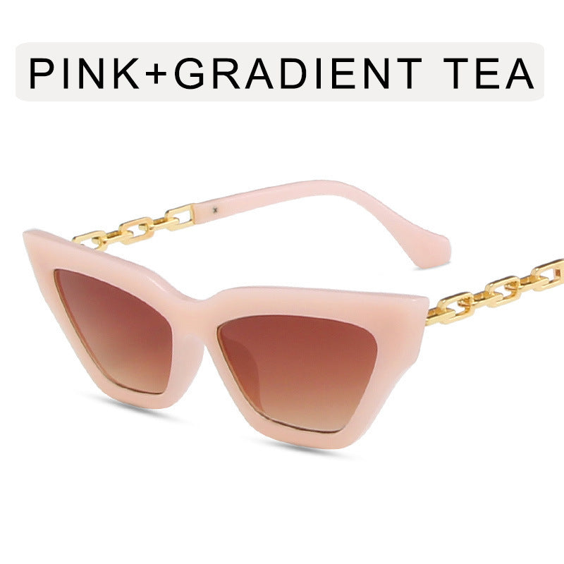 Chain Leg Cat Eye Sunglasses For Women Chain Leg Cat Eye Sunglasses For Women