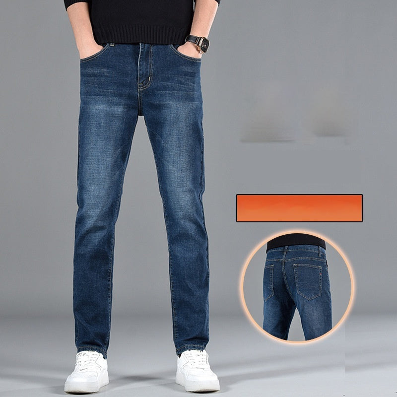 New Slim Fit Youth Casual Straight-leg Cotton Jeans Men New Slim Fit Youth Casual Straight-leg Cotton Jeans Men