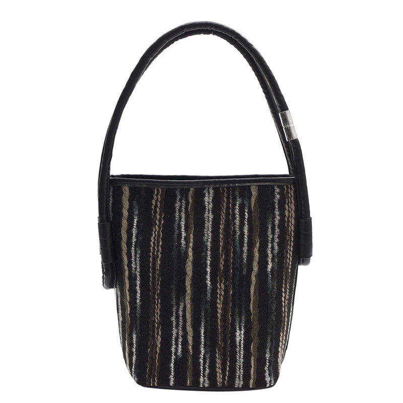 Canvas Bucket Bags For Women Summer Popular New Fashion Color Contrast Canvas Bucket Bags For Women Summer Popular New Fashion Color Contrast