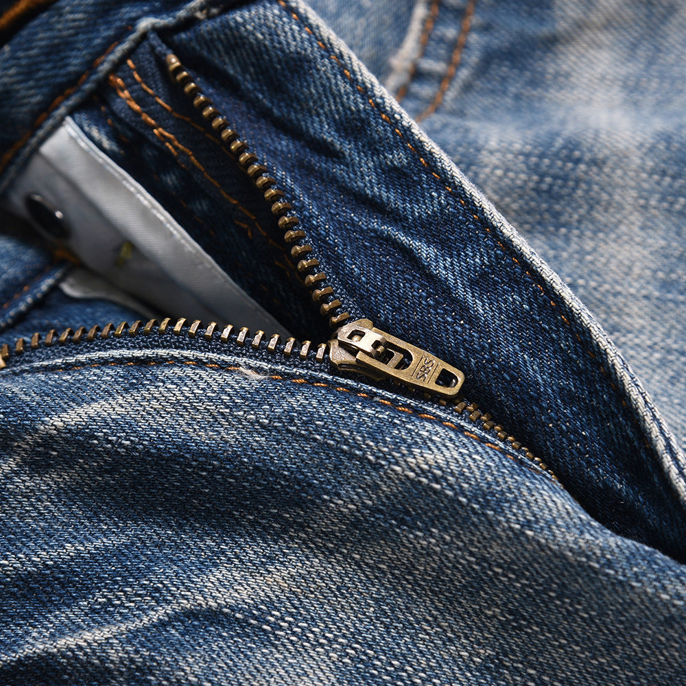Washed Bright White Jeans For Men Washed Bright White Jeans For Men