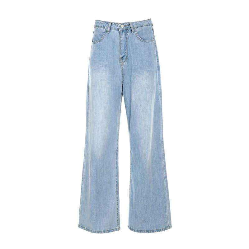 Foreign Trade Amazon New European And Beautiful Women Style High Waist Loose Wide Leg Jeans Women Foreign Trade Amazon New European And Beautiful Women Style High Waist Loose Wide Leg Jeans Women