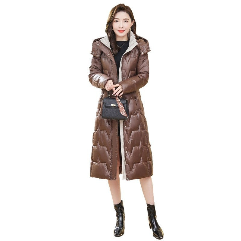 Down Cotton-padded Coat For Women Long Below The Knee Down Cotton-padded Coat For Women Long Below The Knee